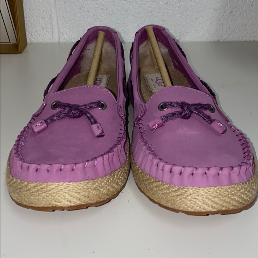 NIB AUTH UGG CHIVON FLAT PINK US 8 - Picture 2 of 5
